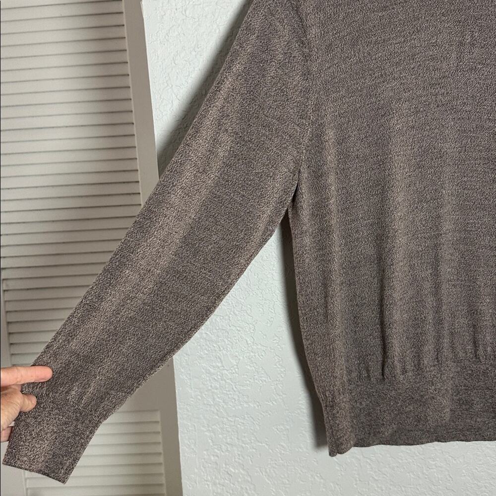 NEW Bonobos Merino Wool Crewneck Sweater Taupe Brown Mens XL Normcore Minimalist - Picture 5 of 6